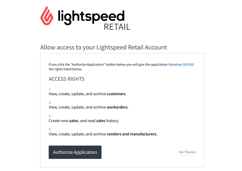 Lightspeed permissions